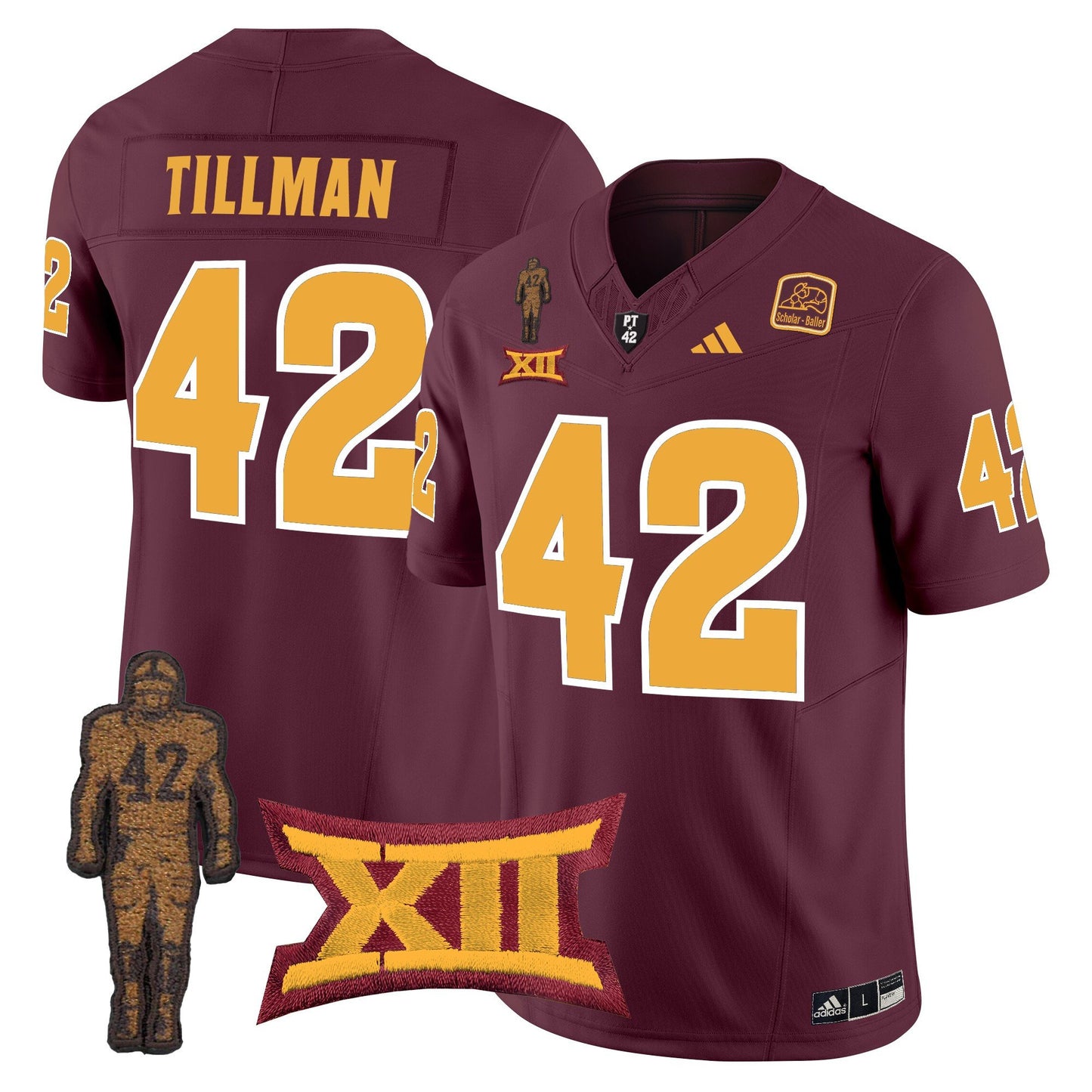 Arizona State Sun Devils 2024 Pat Tillman Honoring Patch Vapor Limited Jersey - All Stitched