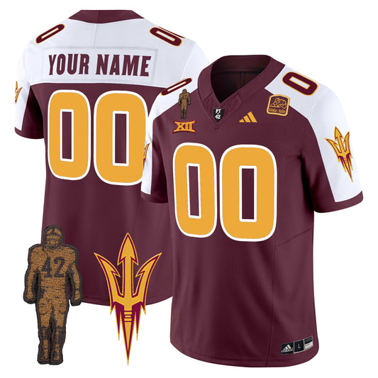 Arizona State Sun Devils 2024 Pat Tillman Honoring Patch Vapor Limited Custom Jersey - All Stitched