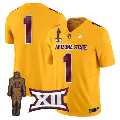 Arizona State Sun Devils 2024 Pat Tillman Honoring Patch Vapor Limited Jersey V2 - All Stitched