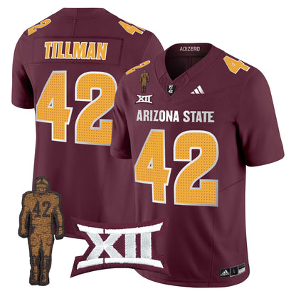 Arizona State Sun Devils 2024 Pat Tillman Honoring Patch Vapor Limited Jersey V2 - All Stitched