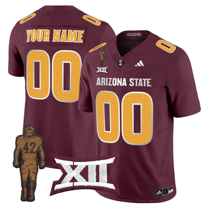 Arizona State Sun Devils 2024 Pat Tillman Honoring Patch Vapor Limited Custom Jersey V2 - All Stitched