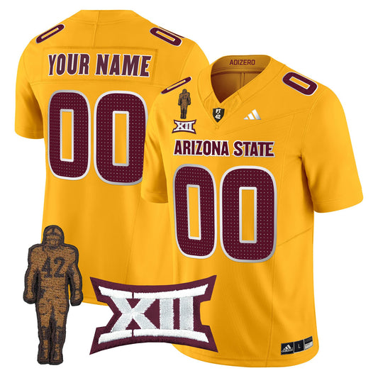 Arizona State Sun Devils 2024 Pat Tillman Honoring Patch Vapor Limited Custom Jersey V2 - All Stitched