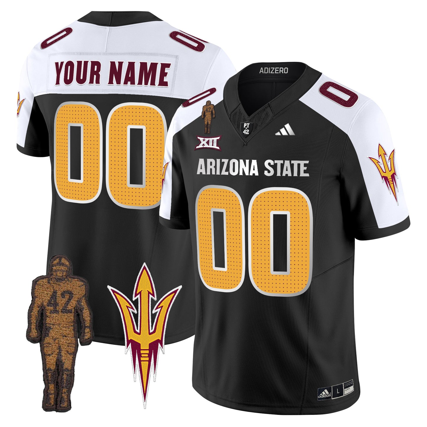 Arizona State Sun Devils 2024 Pat Tillman Honoring Patch Vapor Limited Custom Jersey V2 - All Stitched