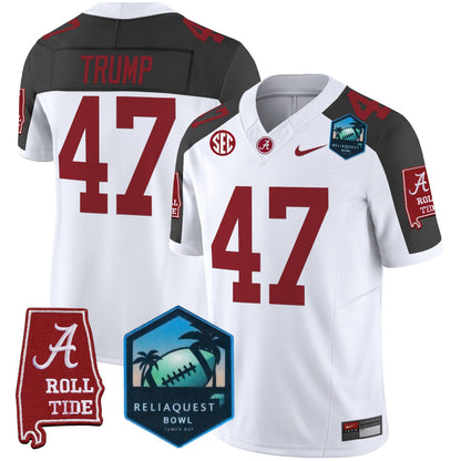 Alabama Crimson Tide 2025 ReliaQuest Bowl Patch Vapor Limited Jersey - All Stitched