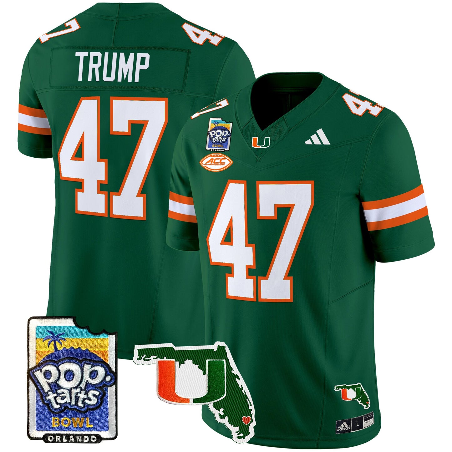 Miami Hurricanes 2025 PopTarts Bowl Patch Vapor Limited Jersey - All Stitched