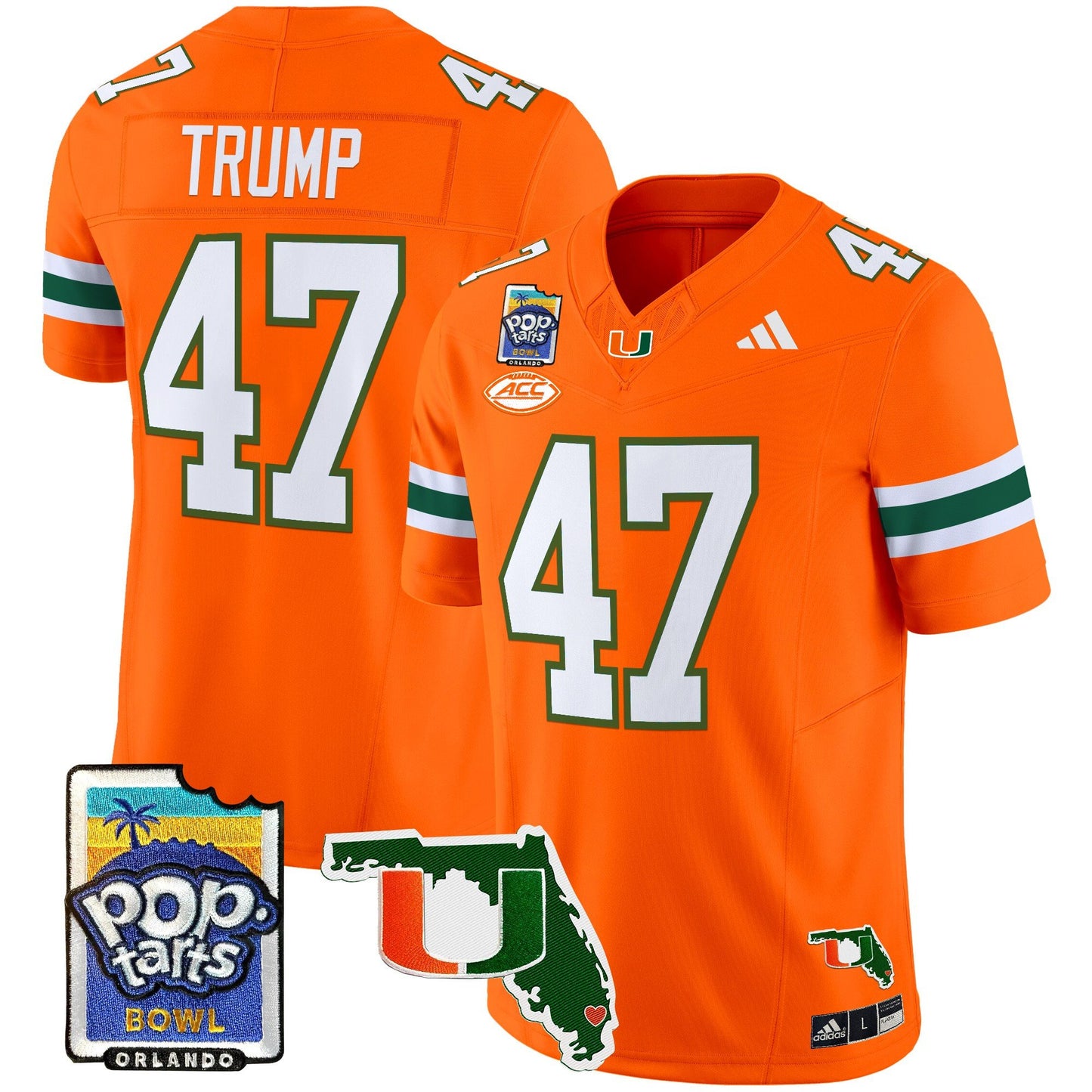 Miami Hurricanes 2025 PopTarts Bowl Patch Vapor Limited Jersey - All Stitched