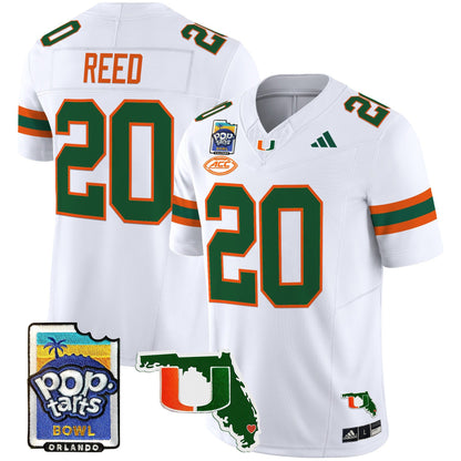 Miami Hurricanes 2025 PopTarts Bowl Patch Vapor Limited Jersey - All Stitched