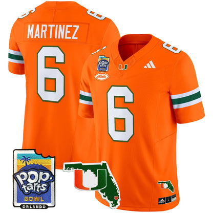 Miami Hurricanes 2025 PopTarts Bowl Patch Vapor Limited Jersey - All Stitched