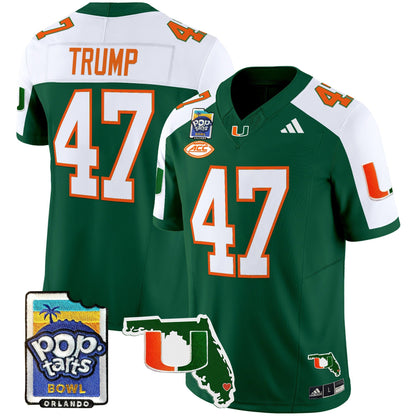 Miami Hurricanes 2025 PopTarts Bowl Patch Vapor Limited Jersey - All Stitched