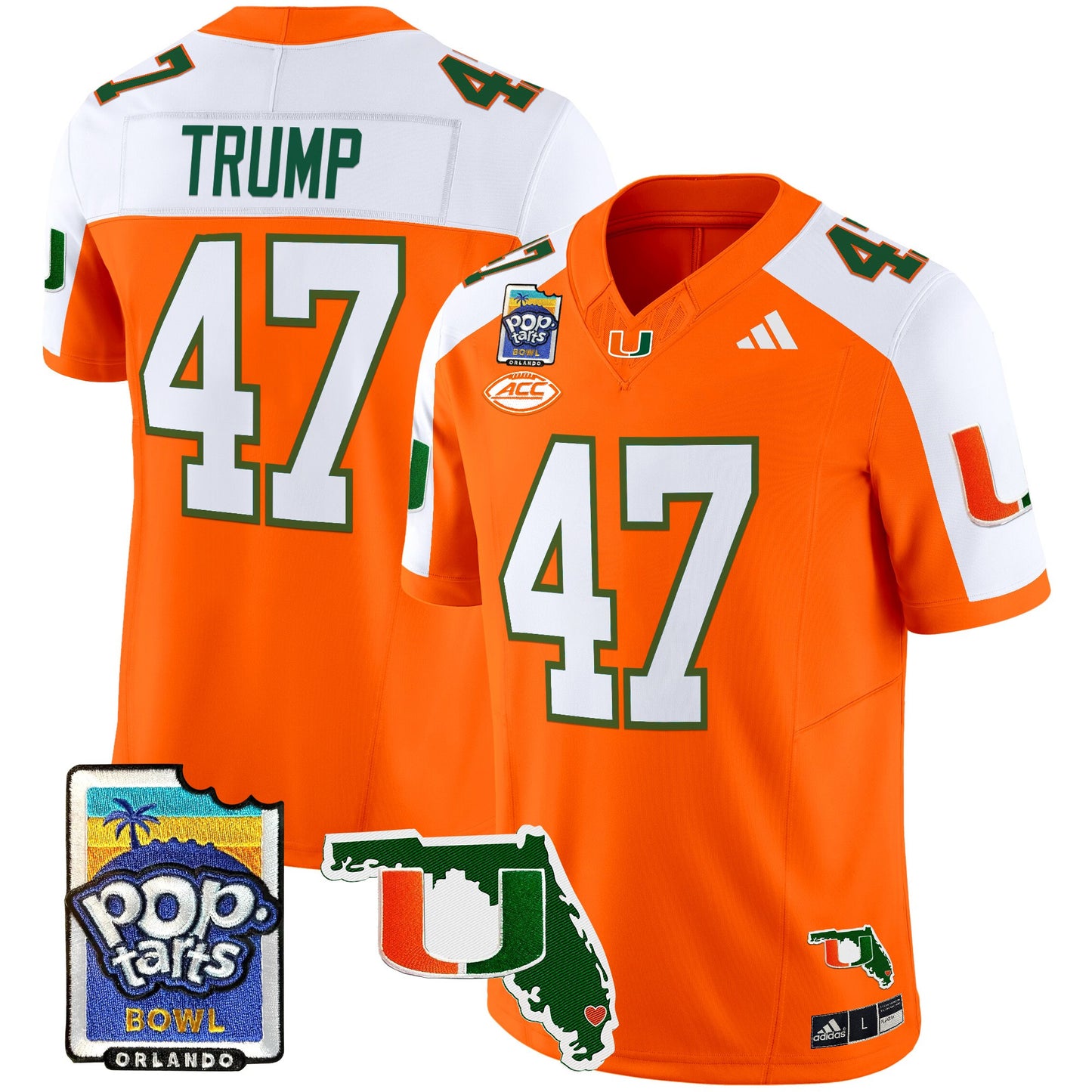 Miami Hurricanes 2025 PopTarts Bowl Patch Vapor Limited Jersey - All Stitched