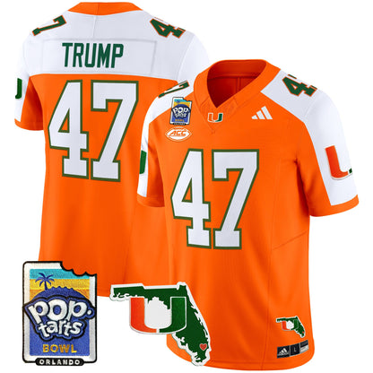 Miami Hurricanes 2025 PopTarts Bowl Patch Vapor Limited Jersey - All Stitched