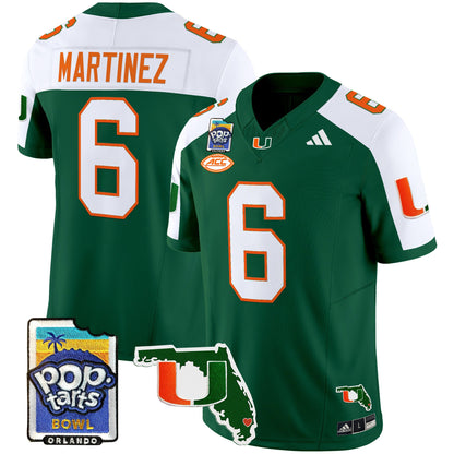 Miami Hurricanes 2025 PopTarts Bowl Patch Vapor Limited Jersey - All Stitched