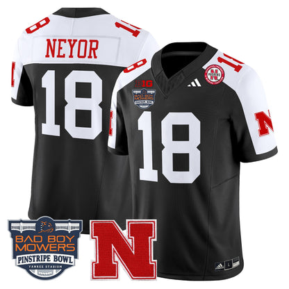 Nebraska Cornhuskers 2025 Pinstripe Bowl Patch Vapor Limited Jersey - All Stitched