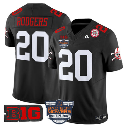 Nebraska Cornhuskers 2025 Pinstripe Bowl Patch Vapor Limited Jersey - All Stitched