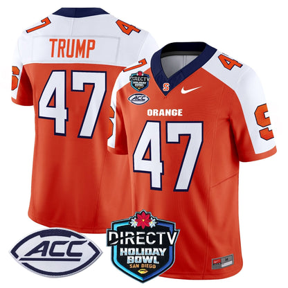 Syracuse Orange 2025 Holiday Bowl Patch Vapor Limited Jersey - All Stitched