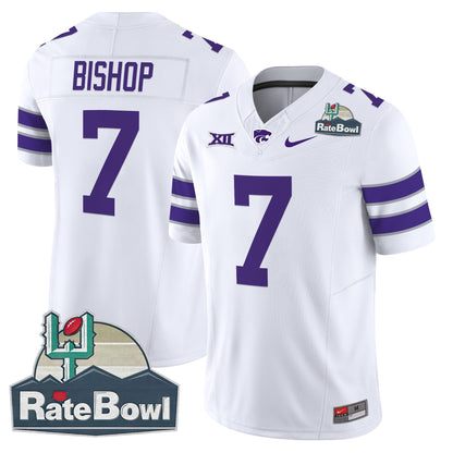 Kansas State Wildcats 2025 Rate Bowl Patch Vapor Limited Jersey - All Stitched