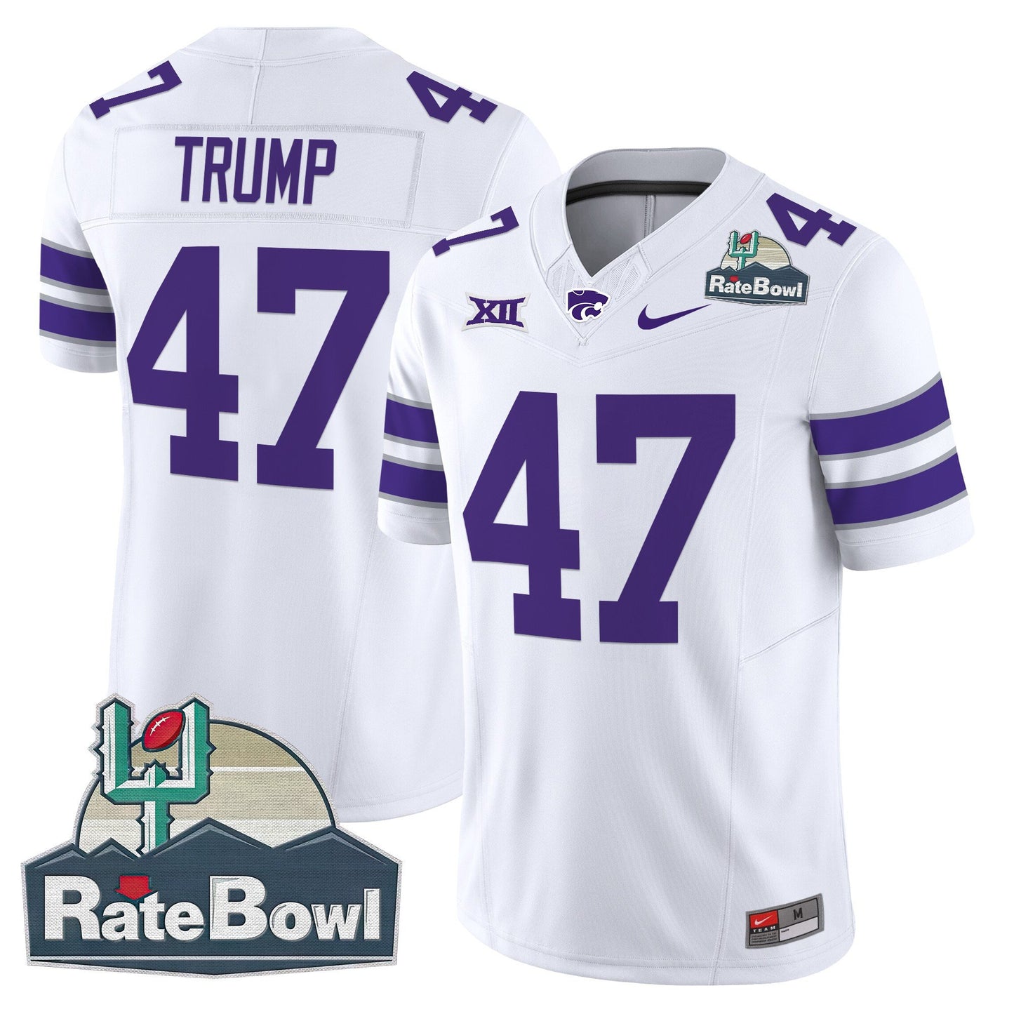 Kansas State Wildcats 2025 Rate Bowl Patch Vapor Limited Jersey - All Stitched