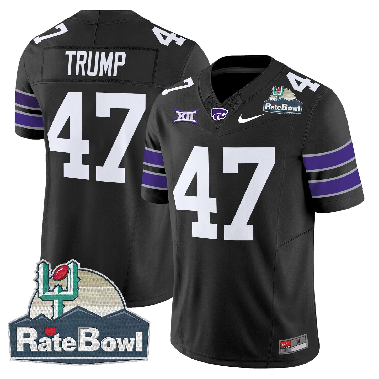 Kansas State Wildcats 2025 Rate Bowl Patch Vapor Limited Jersey - All Stitched