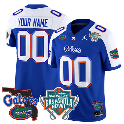 Florida Gators 2025 Gasparilla Bowl Patch Vapor Limited Custom Jersey - All Stitched