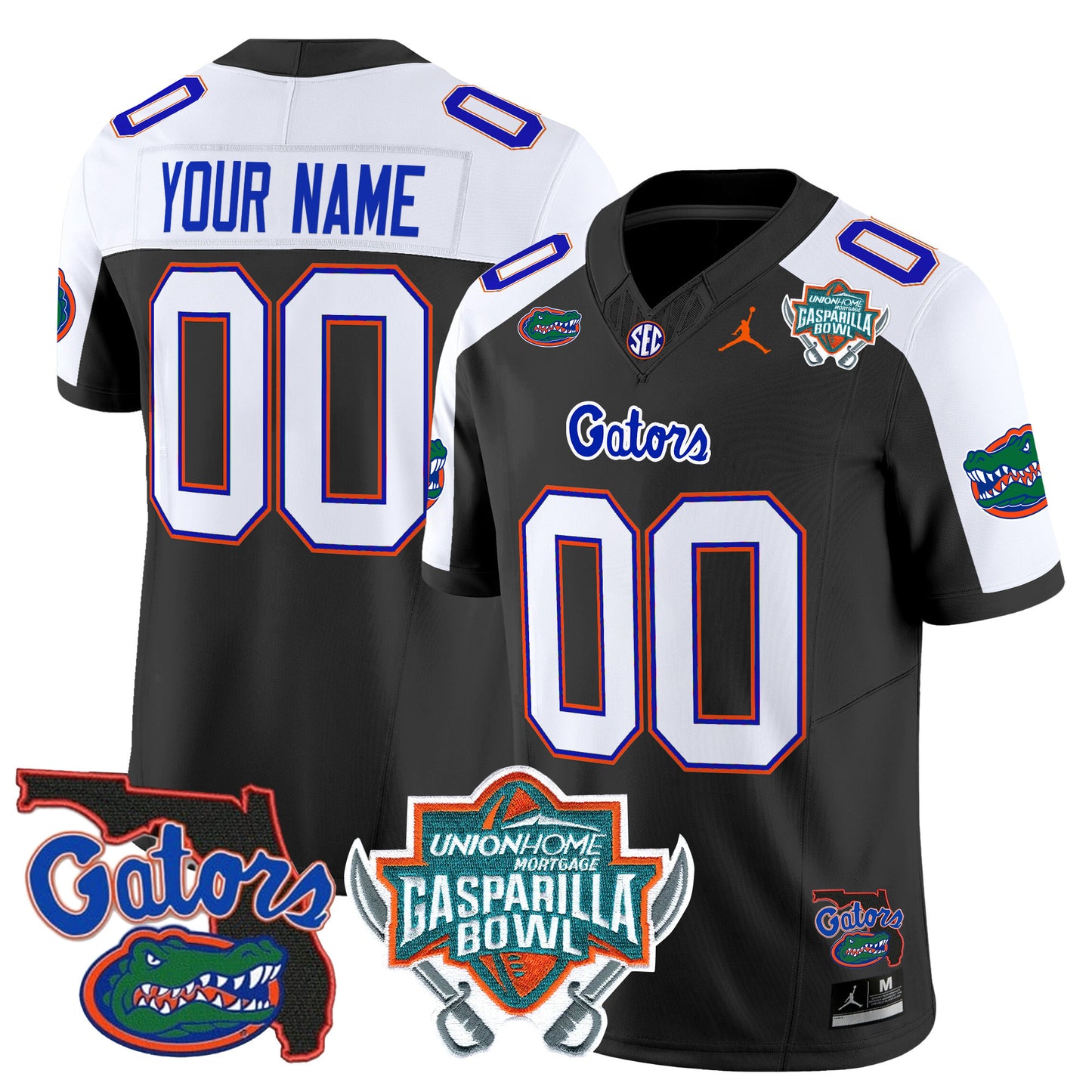 Florida Gators 2025 Gasparilla Bowl Patch Vapor Limited Custom Jersey - All Stitched