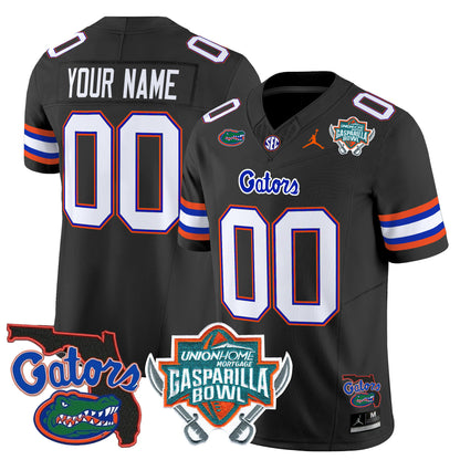 Florida Gators 2025 Gasparilla Bowl Patch Vapor Limited Custom Jersey - All Stitched