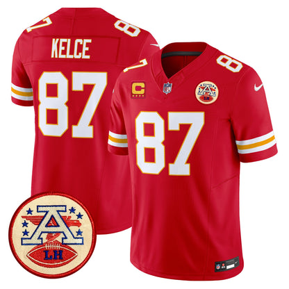 Chiefs 2024 Lamar Hunt Patch Vapor Limited Jersey - All Stitched