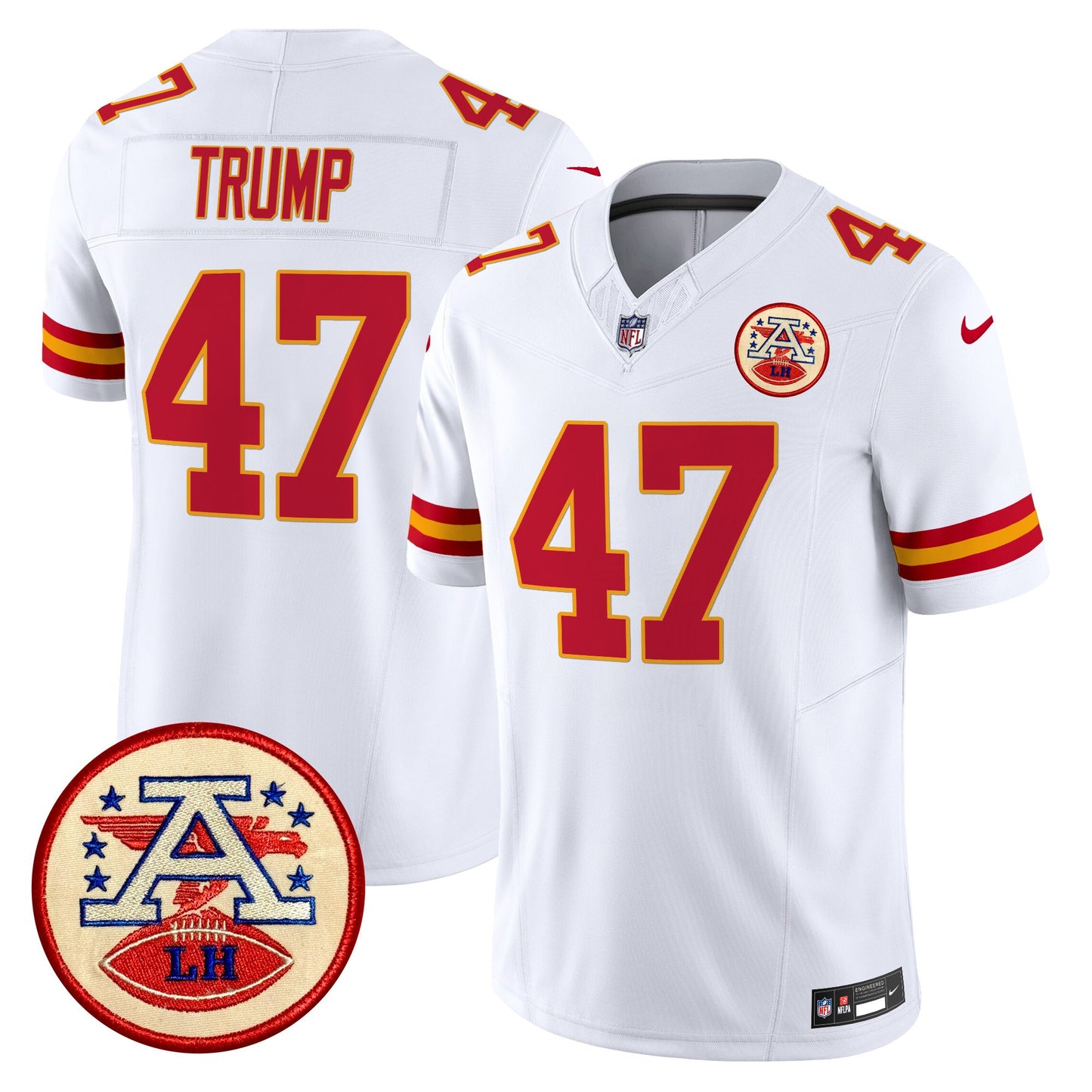 Chiefs 2024 Lamar Hunt Patch Vapor Limited Jersey - All Stitched