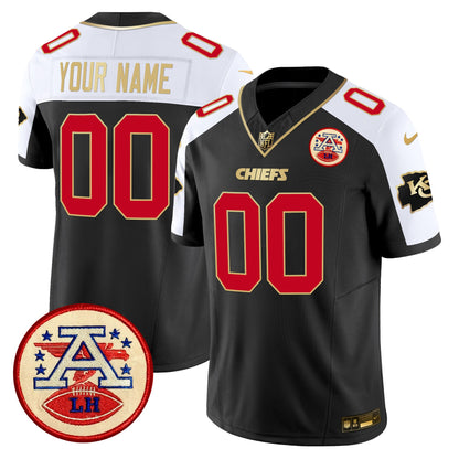 Chiefs 2024 Lamar Hunt Patch Vapor Limited Custom Jersey - All Stitched