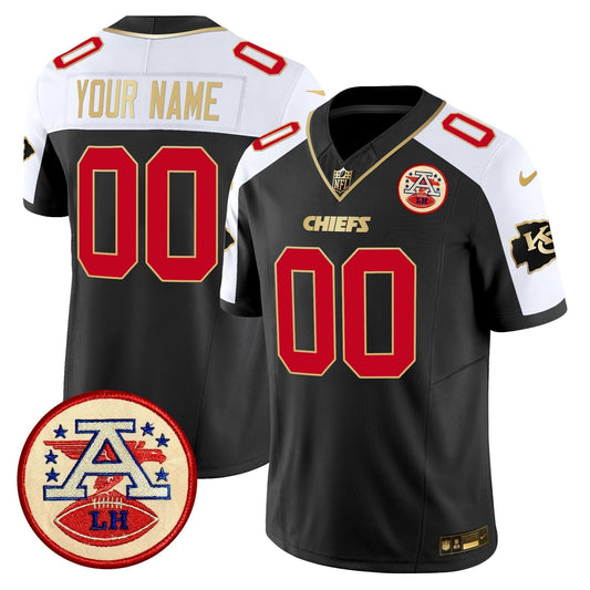 Chiefs 2024 Lamar Hunt Patch Vapor Limited Custom Jersey - All Stitched