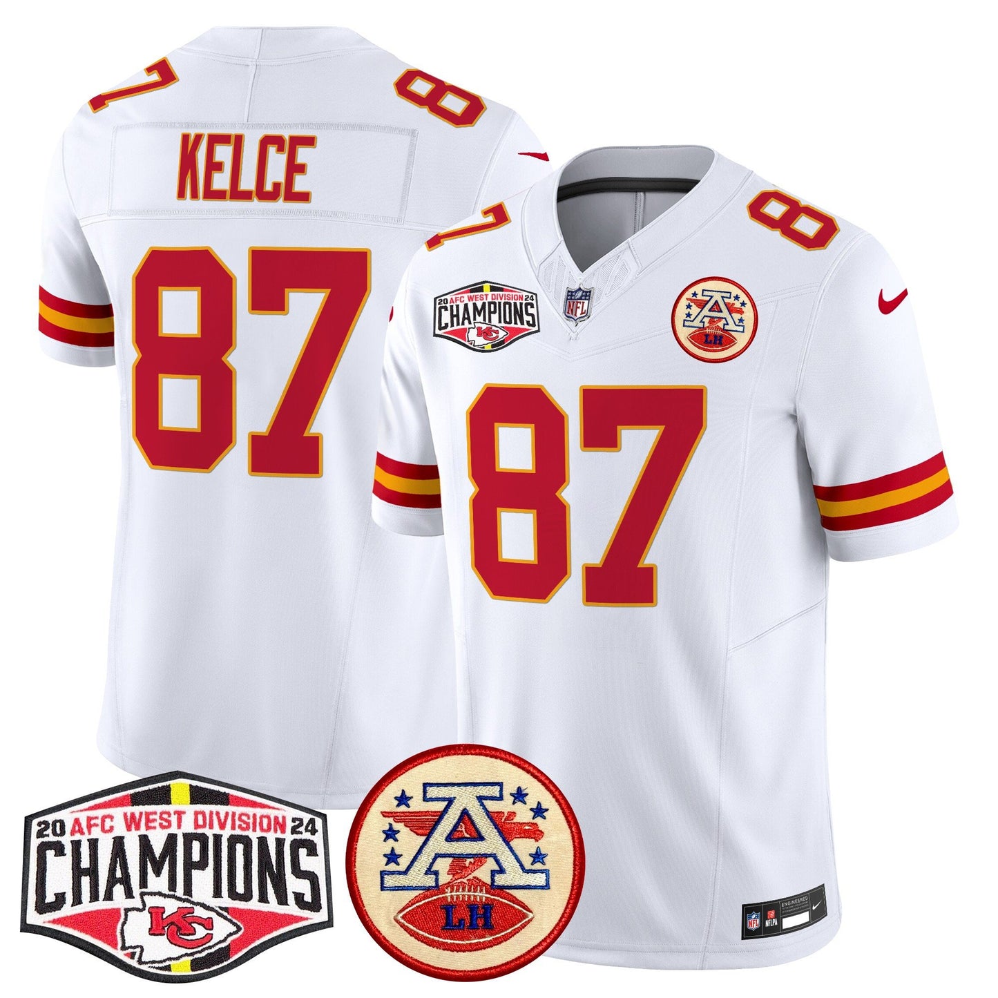 Chiefs 2024 AFC West Division Champions Patch Vapor Limited Jersey - All Stitched