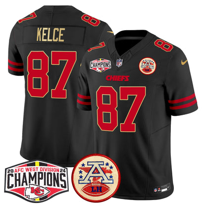 Chiefs 2024 AFC West Division Champions Patch Vapor Limited Jersey - All Stitched