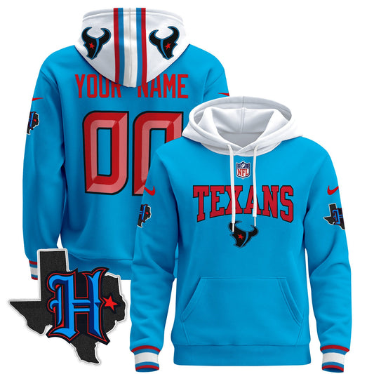 Houston Texans 2024 Custom Pullover Hoodie V3 - All Stitched