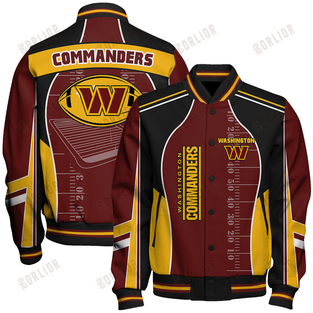 Washington Commanders Football Team 2024- 25 Classic And Modern Unisex Varsity Jacket