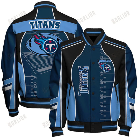 Tennessee Titans Football Team 2024- 25 Classic And Modern Unisex Varsity Jacket