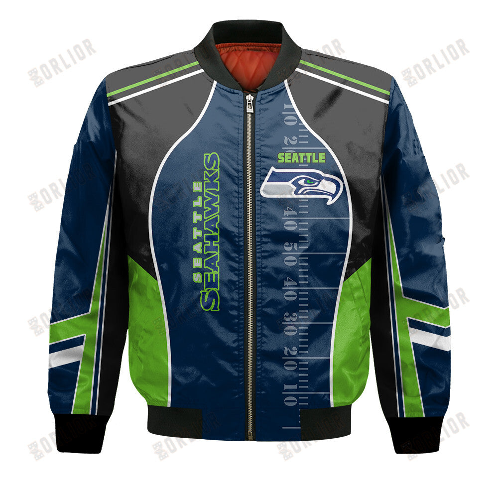 Seattle Seahawks Football Team 2024- 25 Classic And Modern Bomber Jacket