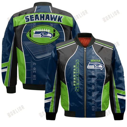 Seattle Seahawks Football Team 2024- 25 Classic And Modern Bomber Jacket