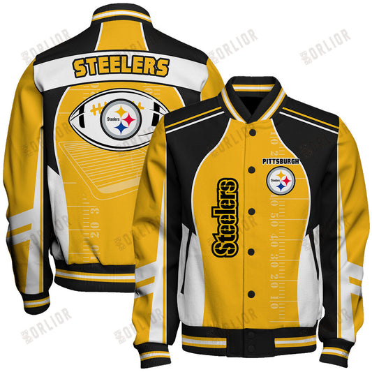 Pittsburgh Steelers Football Team 2024- 25 Classic And Modern Unisex Varsity Jacket