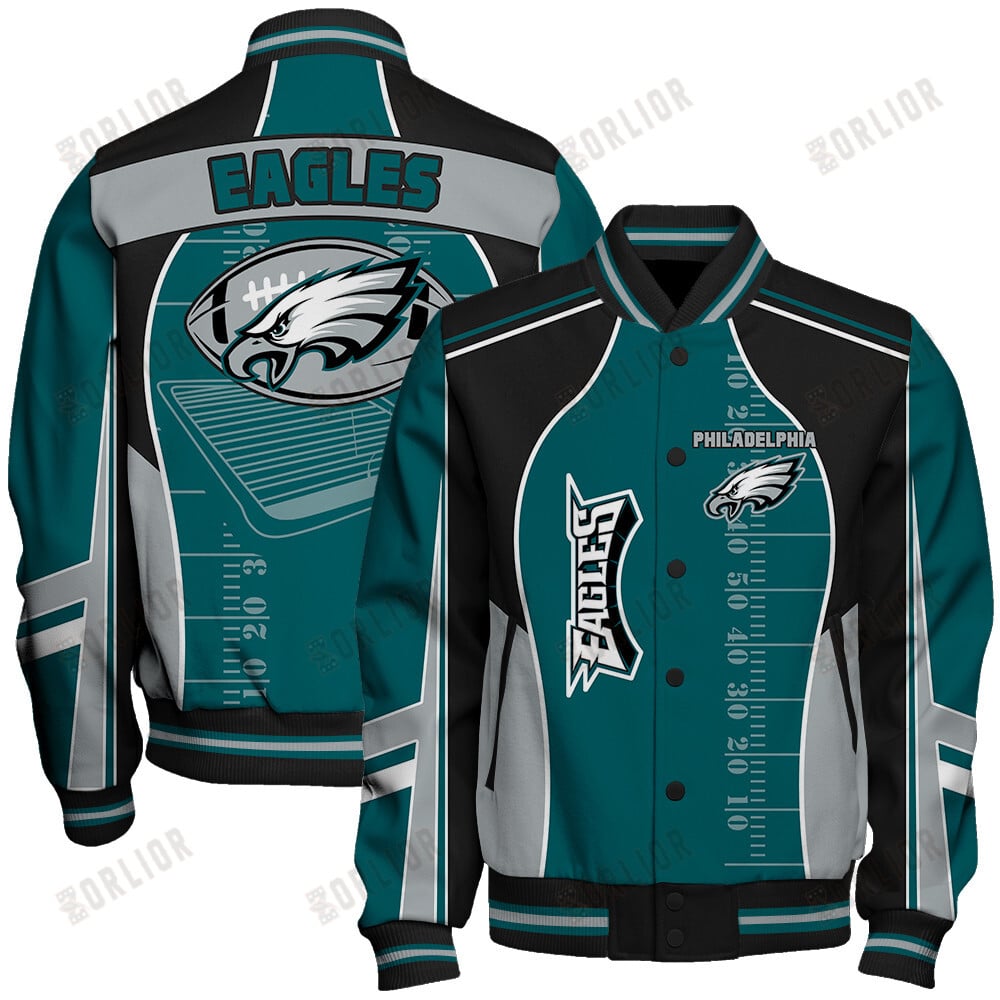 Philadelphia Eagles Football Team 2024- 25 Classic And Modern Unisex Varsity Jacket