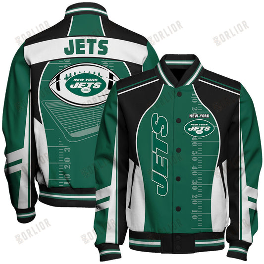 New York Jets Football Team 2024- 25 Classic And Modern Unisex Varsity Jacket