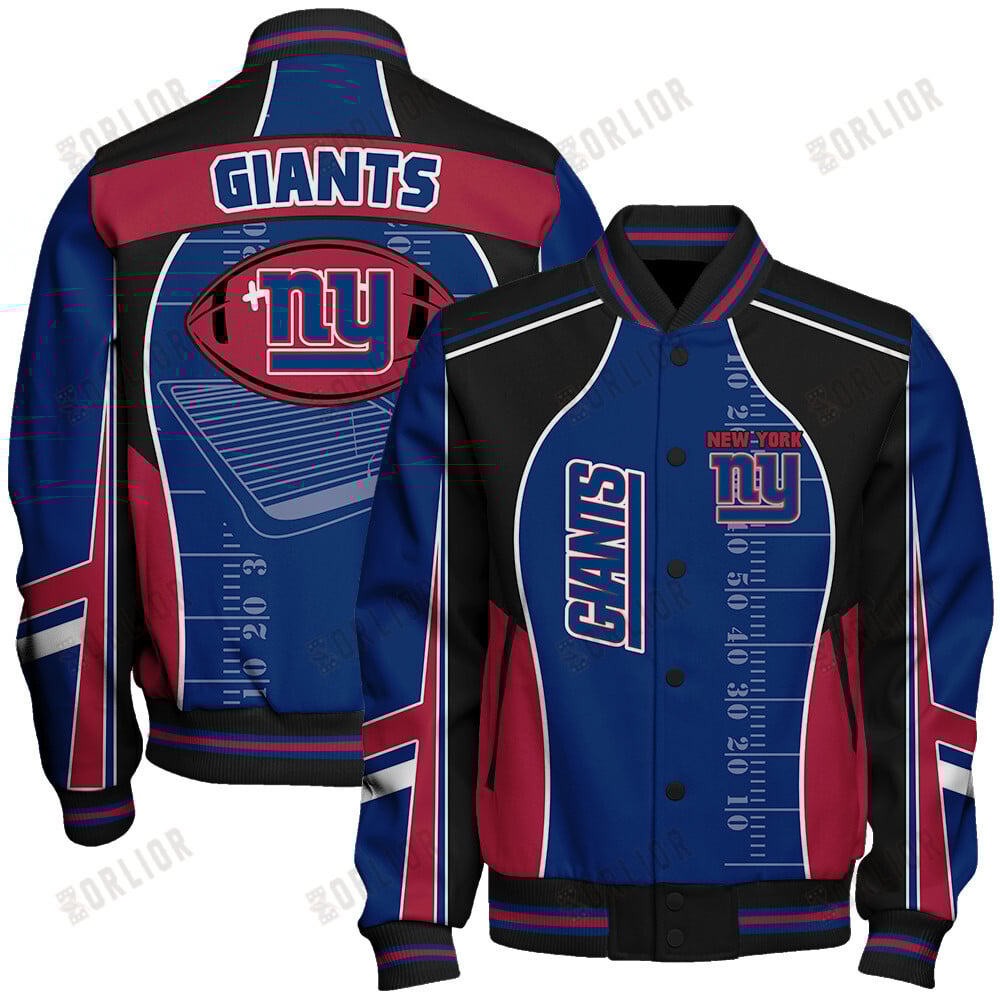 New York Giants Football Team 2024- 25 Classic And Modern Unisex Varsity Jacket
