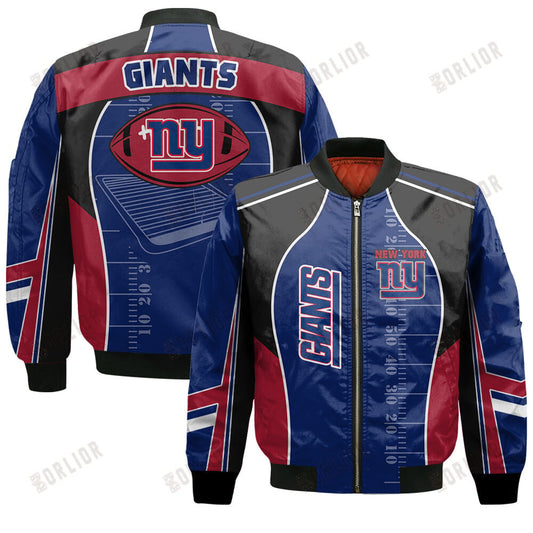 New York Giants Football Team 2024- 25 Classic And Modern Bomber Jacket