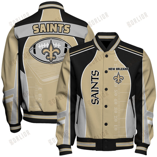 New Orleans Saints Football Team 2024- 25 Classic And Modern Unisex Varsity Jacket