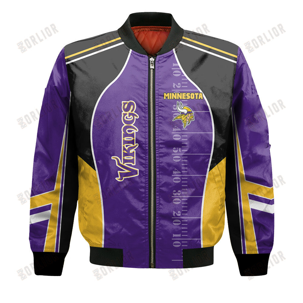 Minnesota Vikings Football Team 2024- 25 Classic And Modern Bomber Jacket
