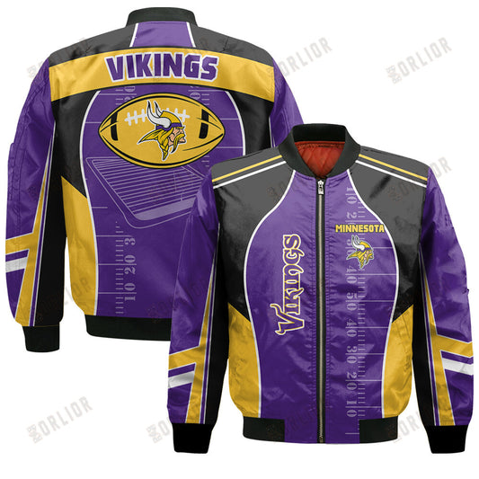 Minnesota Vikings Football Team 2024- 25 Classic And Modern Bomber Jacket