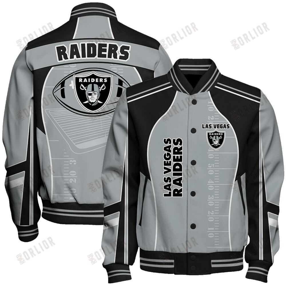 Las Vegas Raiders Football Team 2024- 25 Classic And Modern Unisex Varsity Jacket