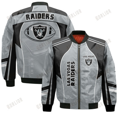 Las Vegas Raiders Football Team 2024- 25 Classic And Modern Bomber Jacket