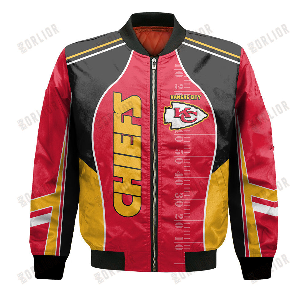 Kansas City Chiefs Football Team 2024- 25 Classic And Modern Bomber Jacket