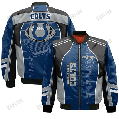 Indianapolis Colts Football Team 2024- 25 Classic And Modern Bomber Jacket