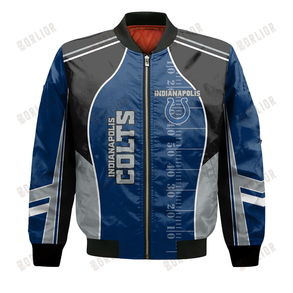Indianapolis Colts Football Team 2024- 25 Classic And Modern Bomber Jacket
