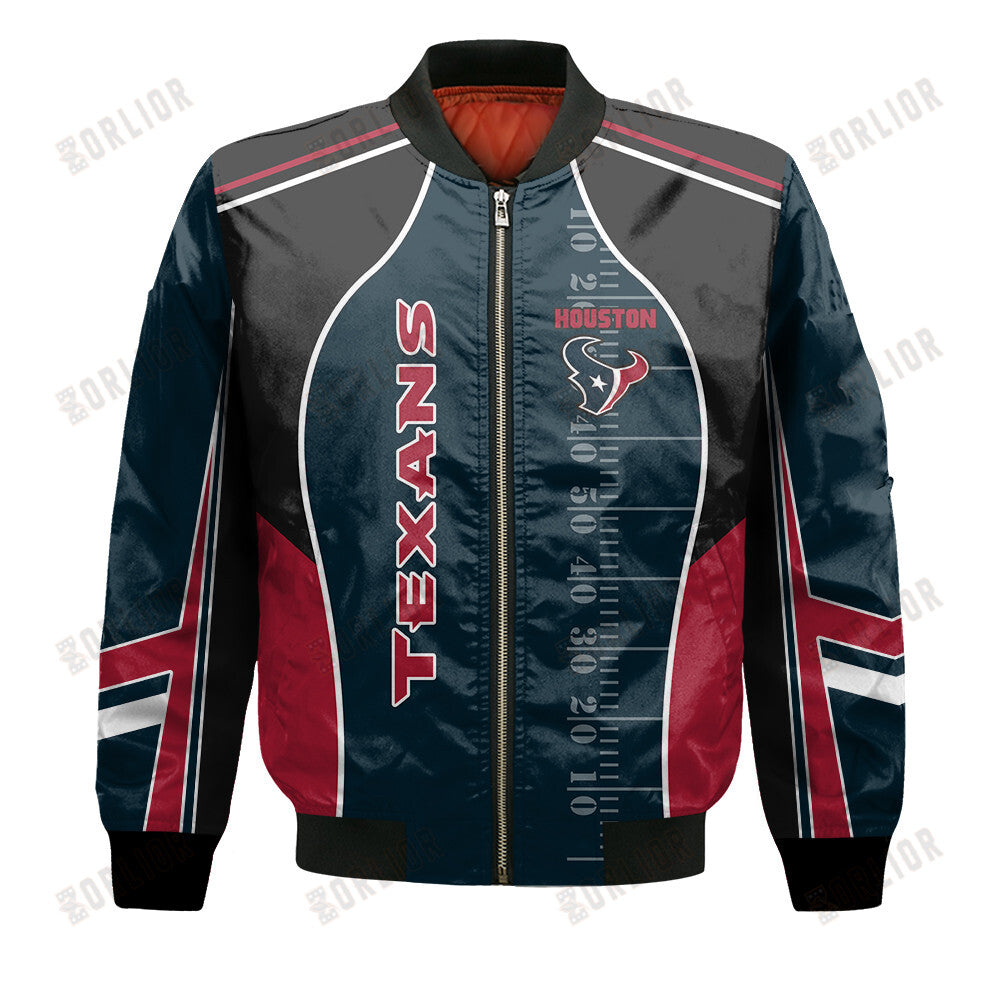 Houston Texans Football Team 2024- 25 Classic And Modern Bomber Jacket